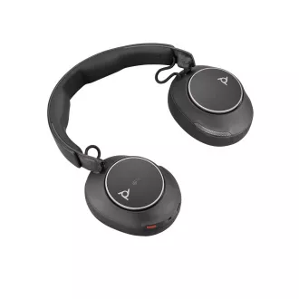 Poly Voyager Surround 80 MS Teams Wireless Headset, BT700 USB-C Adapter, USB-C/A Adapter, Stereo