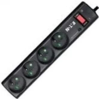 Eaton Protection Strip 4 FR, Überspannungsschutz, 4 Steckdosen, 1m Eaton Protection Strip 4 FR, Überspannungsschutz, 4 Steckdosen, 1m