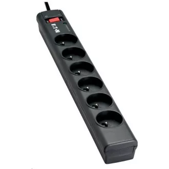 Eaton Protection Strip 6 FR, Überspannungsschutz, 6 Steckdosen, 1m Eaton Protection Strip 6 FR, Überspannungsschutz, 6 Steckdosen, 1m