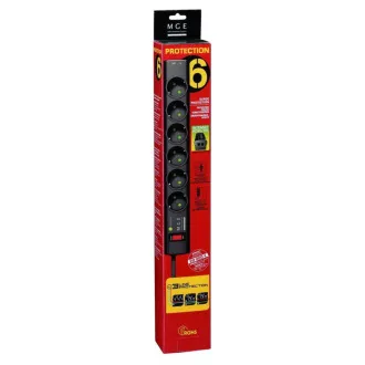 Eaton Protection Strip 6Tel @ FR, Überspannungsschutz, 6 Steckdosen, 1m Eaton Protection Strip 6Tel @ FR, Überspannungsschutz, 6 Steckdosen, 1m