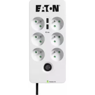 Eaton Protection Box 6 FR, Überspannungsschutz, 6 Steckdosen, 1m Eaton Protection Box 6 FR, Überspannungsschutz, 6 Steckdosen, 1m