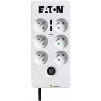 Eaton Protection Box 6 FR, Überspannungsschutz, 6 Steckdosen, 1m Eaton Protection Box 6 FR, Überspannungsschutz, 6 Steckdosen, 1m