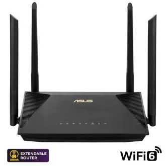 ASUS RT-AX52 (AX1800) Router, Dual Band WiFi 6, erweiterbarer Router ASUS RT-AX52 (AX1800) Router, Dual Band WiFi 6, erweiterbarer Router
