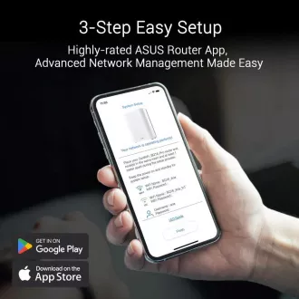 ASUS ZenWifi BQ16 2er-Pack, WiFi7 Extendable Router, AiMesh, 2x WAN/LAN, 3x LAN, 1x USB 3.0