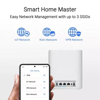 ASUS ZenWifi BT10 1er-Pack, WiFi7 Extendable Router, AiMesh, 2x WAN/LAN, 1x LAN, 1x 3.0 ASUS ZenWifi BT10 1er-Pack, WiFi7 Extendable Router, AiMesh, 2x WAN/LAN, 1x LAN, 1x 3.0