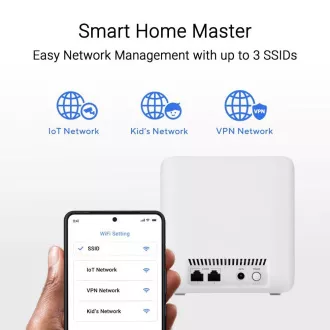 ASUS ZenWifi BD4 2er-Pack, WiFi7 Erweiterbarer Router, AiMesh, 2x WAN/LAN ASUS ZenWifi BD4 2er-Pack, WiFi7 Erweiterbarer Router, AiMesh, 2x WAN/LAN