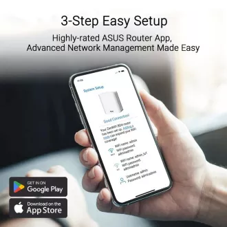 ASUS ZenWifi BD4 1er-Pack, WiFi7 Erweiterbarer Router, AiMesh, 2x WAN/LAN