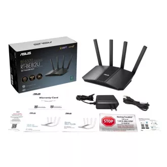 ASUS RT-BE82U WiFi 7 Erweiterbarer Router, AiMesh, 1x WAN, 4x LAN ASUS RT-BE82U WiFi 7 Erweiterbarer Router, AiMesh, 1x WAN, 4x LAN