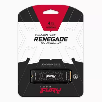 Kingston FURY RENEGADE 4TB (4000GB) M.2 2280 NVMe™ PCIe Gen 4 SSD (R 7300MB/s; W 7000MB/s) Kingston FURY RENEGADE 4TB (4000GB) M.2 2280 NVMe™ PCIe Gen 4 SSD (R 7300MB/s; W 7000MB/s)