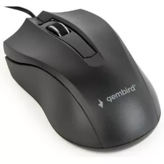 GEMBIRD Maus MUS-3B-01, kabelgebunden, optisch, 1000 dpi, USB, schwarz