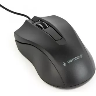 GEMBIRD Maus MUS-3B-01, kabelgebunden, optisch, 1000 dpi, USB, schwarz