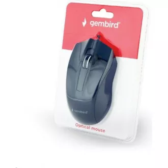 GEMBIRD Maus MUS-3B-01, kabelgebunden, optisch, 1000 dpi, USB, schwarz