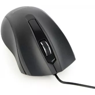 GEMBIRD Maus MUS-3B-01, kabelgebunden, optisch, 1000 dpi, USB, schwarz