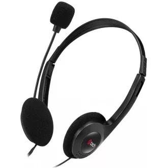 C-TECH Kopfhörer mit Mikrofon MHS-03E, schwarz