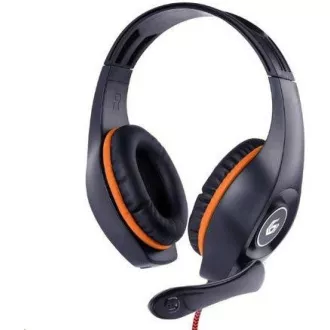 GEMBIRD Kopfhörer mit Mikrofon GHS-05-M, Gaming, schwarz-blau, 1x 4-Pol 3,5mm Klinke GEMBIRD Kopfhörer mit Mikrofon GHS-05-M, Gaming, schwarz-blau, 1x 4-Pol 3,5mm Klinke
