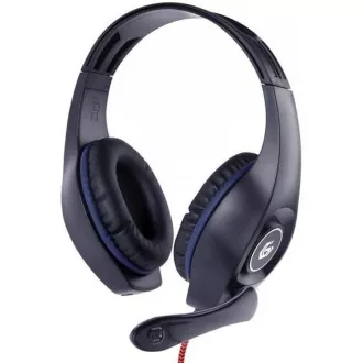 GEMBIRD Kopfhörer mit Mikrofon GHS-05-O, Gaming, schwarz-orange, 1x 4-Pol 3,5mm Klinke