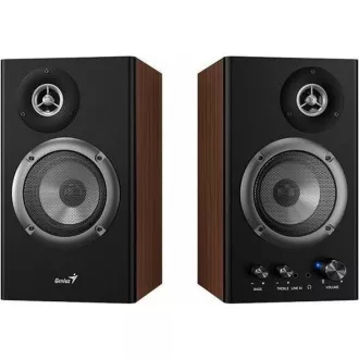GENIUS-Lautsprecher SP-HF1200B, 2.0, 36W, Holz, schwarz-braun