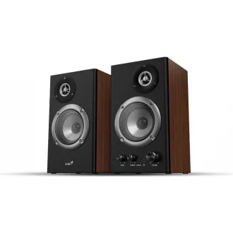 GENIUS-Lautsprecher SP-HF1200B, 2.0, 36W, Holz, schwarz-braun