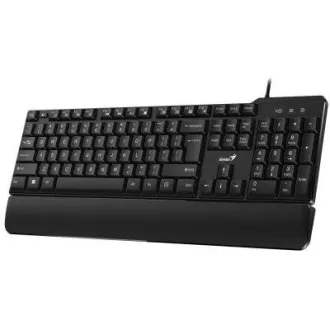 GENIUS Tastatur KB-100XP, verkabelt, Ergo-Matte, USB, CZ SK-Layout