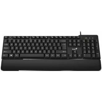 GENIUS Tastatur KB-100XP, verkabelt, Ergo-Matte, USB, CZ SK-Layout