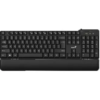 GENIUS Tastatur KB-100XP, verkabelt, Ergo-Matte, USB, CZ SK-Layout