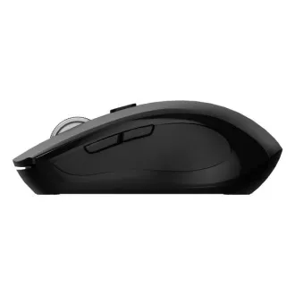 C-TECH Dual Mode Maus WLM-12BK, kabellos, 1600DPI, 6 Tasten, schwarz, USB-Nano-Empfänger