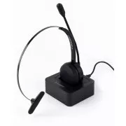 GEMBIRD Headset BTHS-M-01, geeignet für Callcenter, Mikrofon, Bluetooth, schwarz