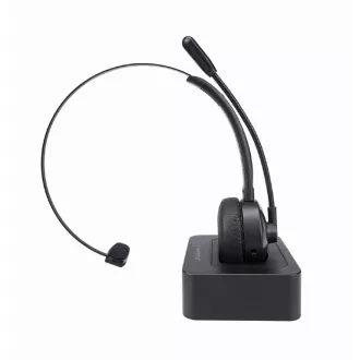 GEMBIRD Headset BTHS-M-01, geeignet für Callcenter, Mikrofon, Bluetooth, schwarz