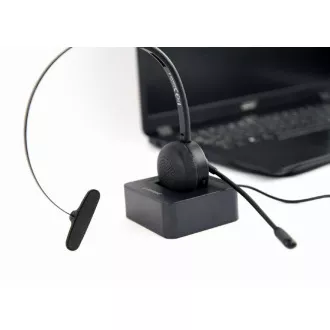 GEMBIRD Headset BTHS-M-01, geeignet für Callcenter, Mikrofon, Bluetooth, schwarz