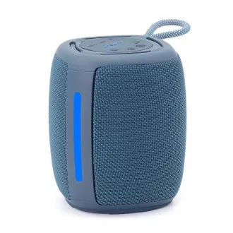 GEMBIRD Lautsprecher SPK-BT-LED-03-B, Bluetooth, 5W, RGB LED Hintergrundbeleuchtung, blau