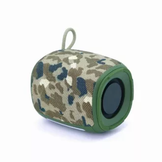 GEMBIRD Lautsprecher SPK-BT-LED-03-CM, Bluetooth, 5W, RGB LED Hintergrundbeleuchtung, Camo