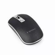 GEMBIRD Maus MUSW-4B-06, schwarz-silber, kabellos, USB-Nano-Empfänger