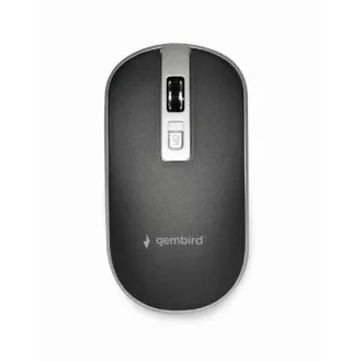 GEMBIRD Maus MUSW-4B-06, schwarz-silber, kabellos, USB-Nano-Empfänger GEMBIRD Maus MUSW-4B-06, schwarz-silber, kabellos, USB-Nano-Empfänger