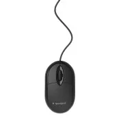 GEMBIRD Kabelgebundene optische Maus, USB, schwarz