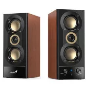GENIUS Lautsprecher SP-HF800BT, 2.0, 20W, Bluetooth, 3.5mm Klinke, Holz