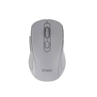 C-TECH Dual Mode Maus WLM-12GR, kabellos, 1600DPI, 6 Tasten, grau, USB-Nano-Empfänger
