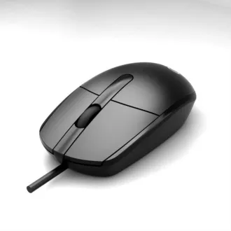 C-TECH Maus WM-10, USB, Schwarz