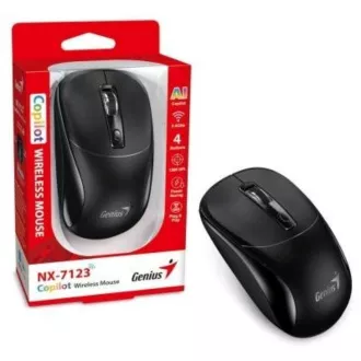 GENIUS Maus NX-7123/ 1200 dpi/ kabellos/ Copilot/ schwarz GENIUS Maus NX-7123/ 1200 dpi/ kabellos/ Copilot/ schwarz