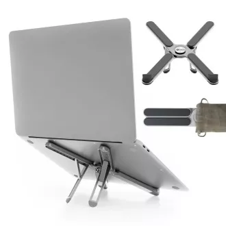 C-TECH Laptop-Ständer Quallis NTS-100, bis zu 15, 6", verstellbar, Aluminium