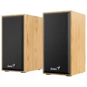 GENIUS Lautsprecher SP-HF180, 3,5mm Klinke, 6W, helles Holz