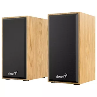 GENIUS Lautsprecher SP-HF180, 3,5mm Klinke, 6W, helles Holz