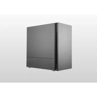 Cooler Master Gehäuse Silencio S400 Steel, mATX, 2x 120mm Lüfter, Schwarz