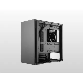 Cooler Master Gehäuse Silencio S400 Steel, mATX, 2x 120mm Lüfter, Schwarz