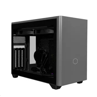 Cooler Master Gehäuse MasterBox NR200P Max, mITX, Wasserkühlung, Netzteil 850W, Grau Cooler Master Gehäuse MasterBox NR200P Max, mITX, Wasserkühlung, Netzteil 850W, Grau