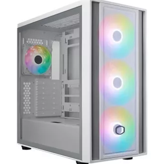 Cooler Master Gehäuse MasterBox 600, ATX, Transparentes Seitenteil, 3x 140mm ARGB Lüfter, 1x 120mm ARGB Lüfter, ARGB Hub, Weiß Cooler Master Gehäuse MasterBox 600, ATX, Transparentes Seitenteil, 3x 140mm ARGB Lüfter, 1x 120mm ARGB Lüfter, ARGB Hub, Weiß