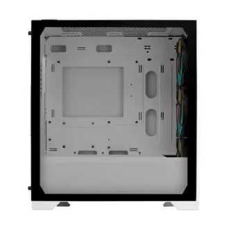 Cooler Master Gehäuse Elite 301, mATX, Transparentes Seitenteil, 3x 120mm ARGB Lüfter, Weiß