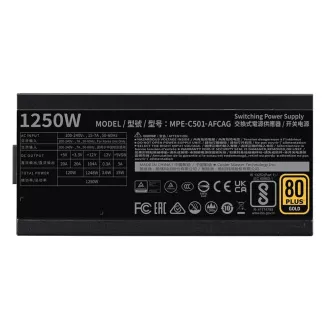 Cooler Master 1250W MWE Gold, 140mm, 80  Gold, vollständig modular, ATX 3.1