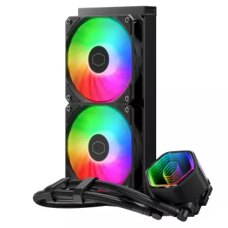 Cooler Master Wasserkühlung MasterLiquid 240 Core II, 2x120mm, LGA1851, AM5, schwarz