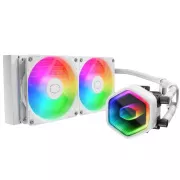 Cooler Master Wasserkühlung MasterLiquid 240 Core II, 2x240mm, LGA1851, AM5, weiß