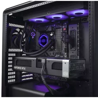Cooler Master Gehäuse MasterFrame 600 Schwarz, Transparentes Seitenteil, ATX, 3x 140mm Lüfter, 1x 120mm Lüfter, Schwarz